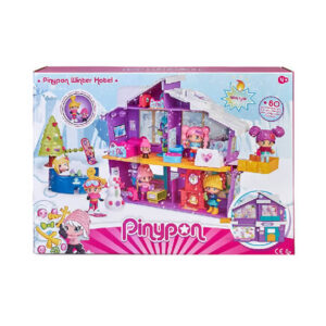 Pin y pon hotel de invierno.Medida de la caja:50cm x 35cm