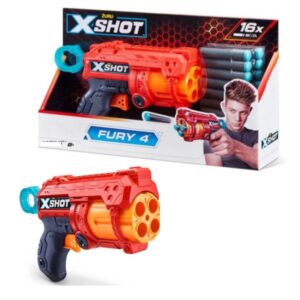 Pistola c/ 16 dardos. Fury 4. Xshot.