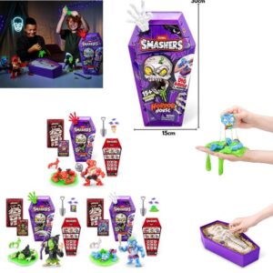 Smashers Horror 74125. Tiene para cavar y hallar los muñecos. Trae slime y accesorios