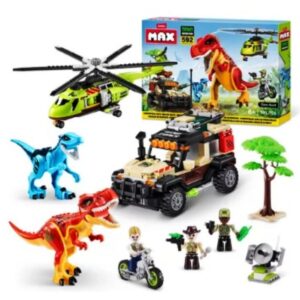 Max Dino Aventura . Para armar de 592 piezas Compatible con otras marcas de ladrillos.