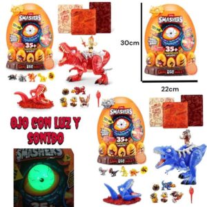 Smasher Dinosaurio con 35 sorpresas.