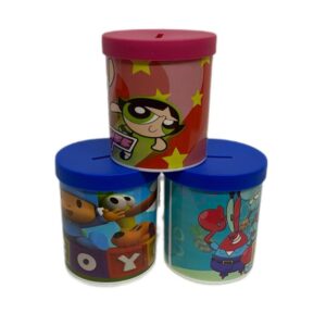 Alcancia plastica infantil chica 10cm alt