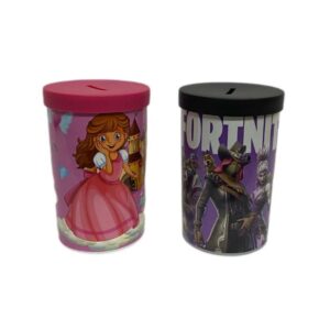 Alcancia plastica infantil grande 14cm alt.