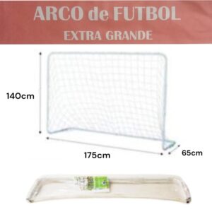 Arco futbol metal 1.40m x 1.75m x 0.65 m