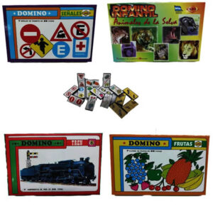 Domino Leo 4 modelos. Fichas plásticas.