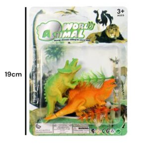Dinosaurios set x 2 con 2 plantas 7300
