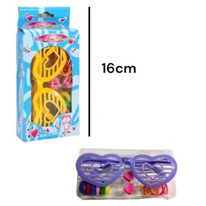 Lentes con accesorios para el pelo