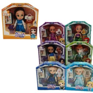 Muñecas 18cm con accesorios. 383