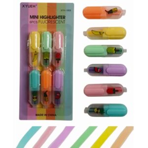 Resaltador mini x6 frutas