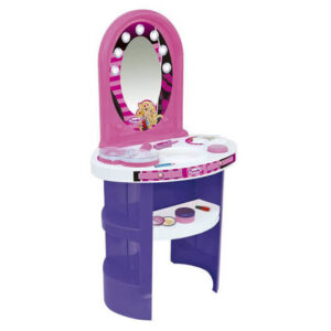 Tocador con accesorios y cosméticos.Mide 88 cm de alto