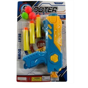 Pistola lanzadora 004 con 3 dardos y 3 pelotas