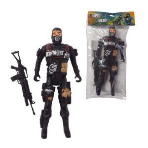 Muñeco policia de 20cm con accesorio 268