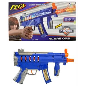 Pistola con luces y sonido 33938. Caja 32cm x 19cm