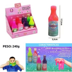 Slime botella tricolor
