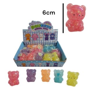 Squishy apretable osito glitter 17001