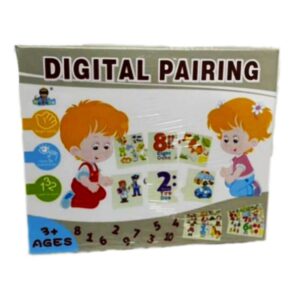Juego de asociacion. Aprende a contar Digital Pairing.  piezas de madera