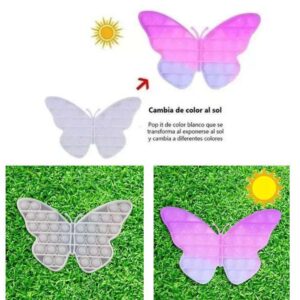 Pop it Mariposa 16cm 20636. Cambia de color al sol.