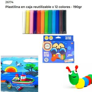 Plastilina x 12 unidades
