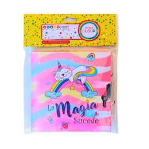 Diario intimo 15×15 con llave magia.