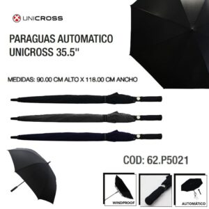 Paraguas largo unicross automático 212 35 pulgadas