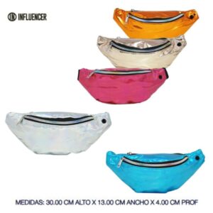 Riñonera Influencer tornasolada 2 cierres 68800