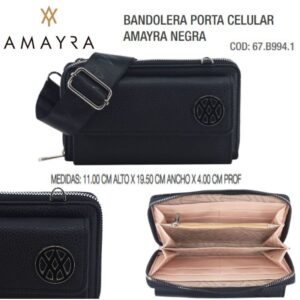 Bandolera portacelular 412 Negra