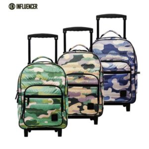Mochila carro influencer camuflada 17 pulgadas
