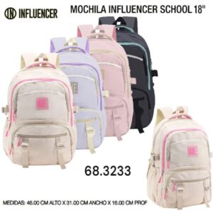 Mochila 18 pulgadas Influencer School 331