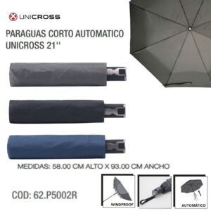 Paraguas corto automatico unicross 021