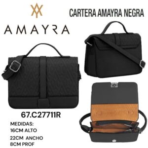 Cartera Amayra Negra 7119