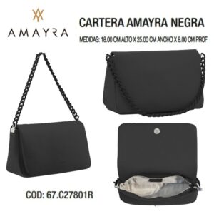 Cartera Amayra Negra 8017.