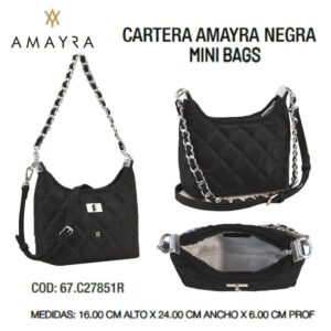 Cartera Amayra Negra  8512.