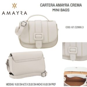 Cartera amayra crema 036.