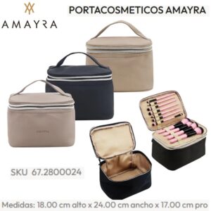 Portacosmetico Amayra 249. Doble Compartimiento.