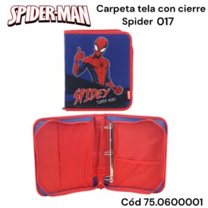 Carpeta tela 3 anillos Spider 017