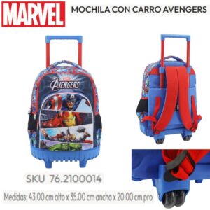 Mochila carro avengers base reforzada