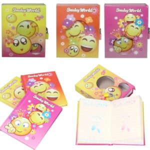 Diario caja con candado caritas 897