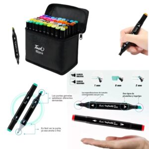 Fibrones x 60 colores doble punta