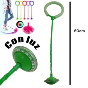 Aro de tobillo para saltar con luz a lo largo del mango, tira y base