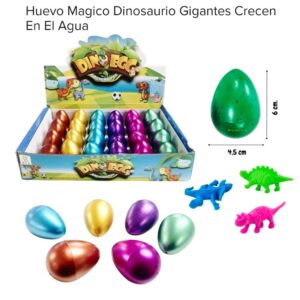 Huevo magico dinosaurio crece en agua.