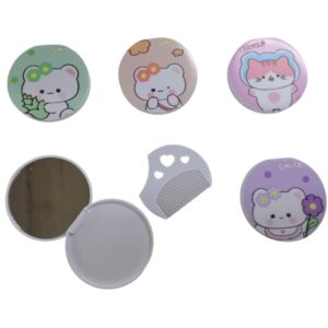 Espejo redondo de 8cm con peine