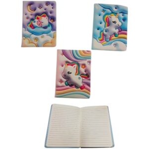 Libreta acolchonada Unicornio 763. Hojas rayadas 18 x 13cm