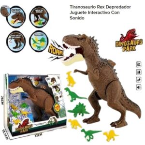 Dinosaurio interactivo T-Rex con sonido, Caja 23002
