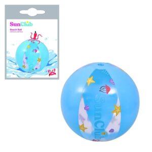 Pelota 40cm gajos con animales de playa