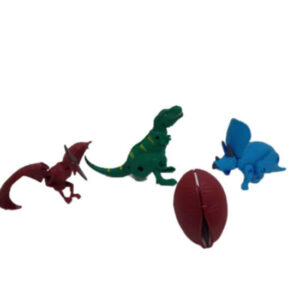 Dinosaurio transformable en huevo de 8cm.