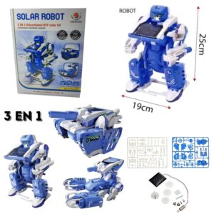 Juego de Robotica. Arma tu Robot con panel solar, 3 en 1