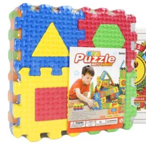 Goma eva encastre formas geometricas x 12 10cm x 10cm