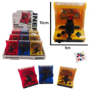 Juego de destreza- Mini juego de punteria. Trae bolitas para arrojar al blanco