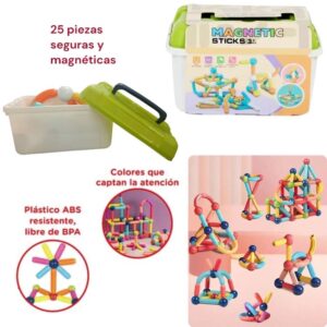 Bloques magneticos x 25 en valija
