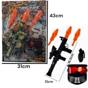 Bazooka con máscara y granada 622625